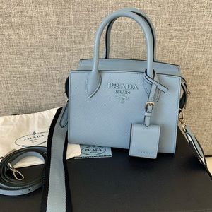 Prada galleria monochrome tote